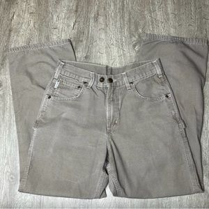 Carhartt Beige Loose Fit Carpenter Pants 30x30